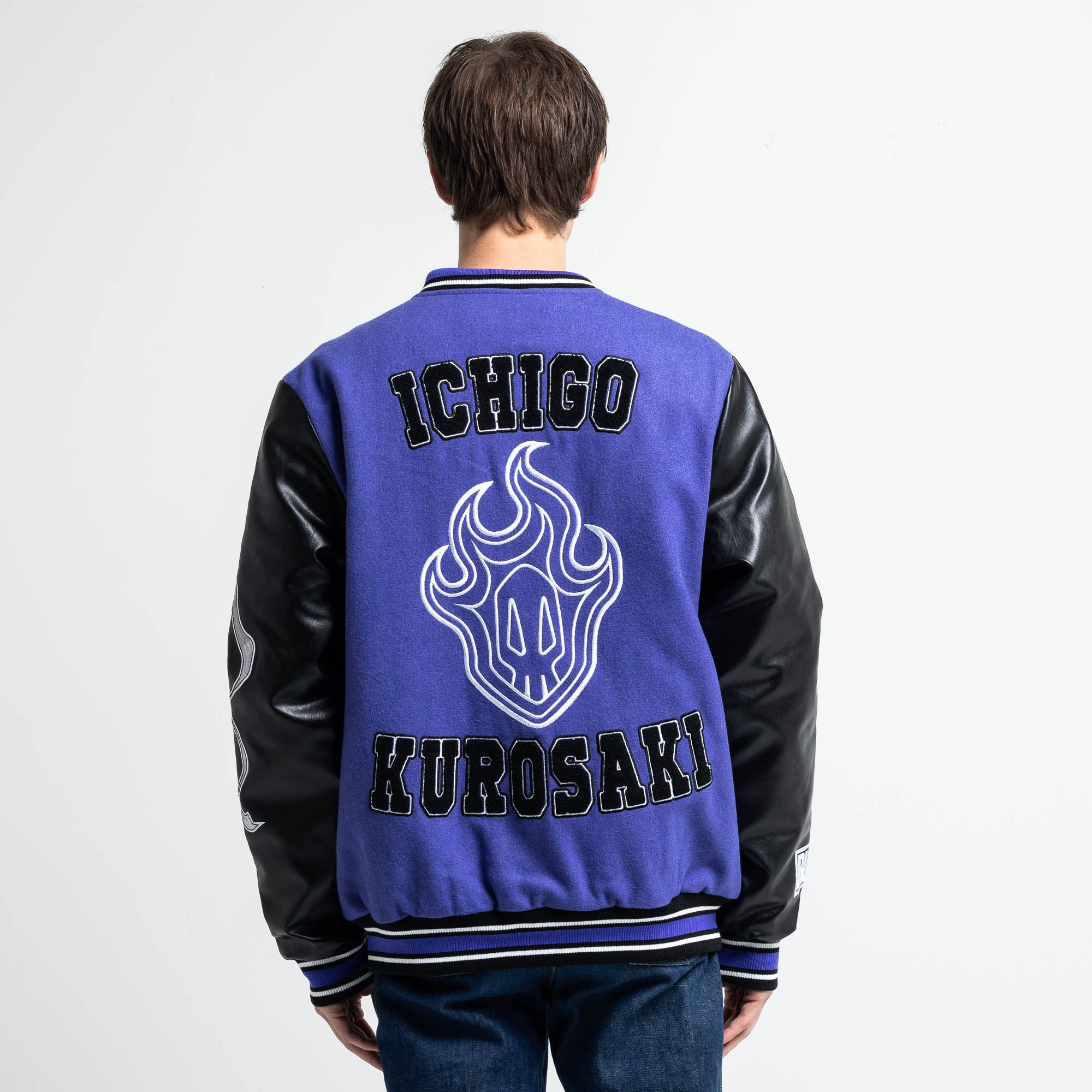 Ichigo Kurosaki Purple Varsity Jacket