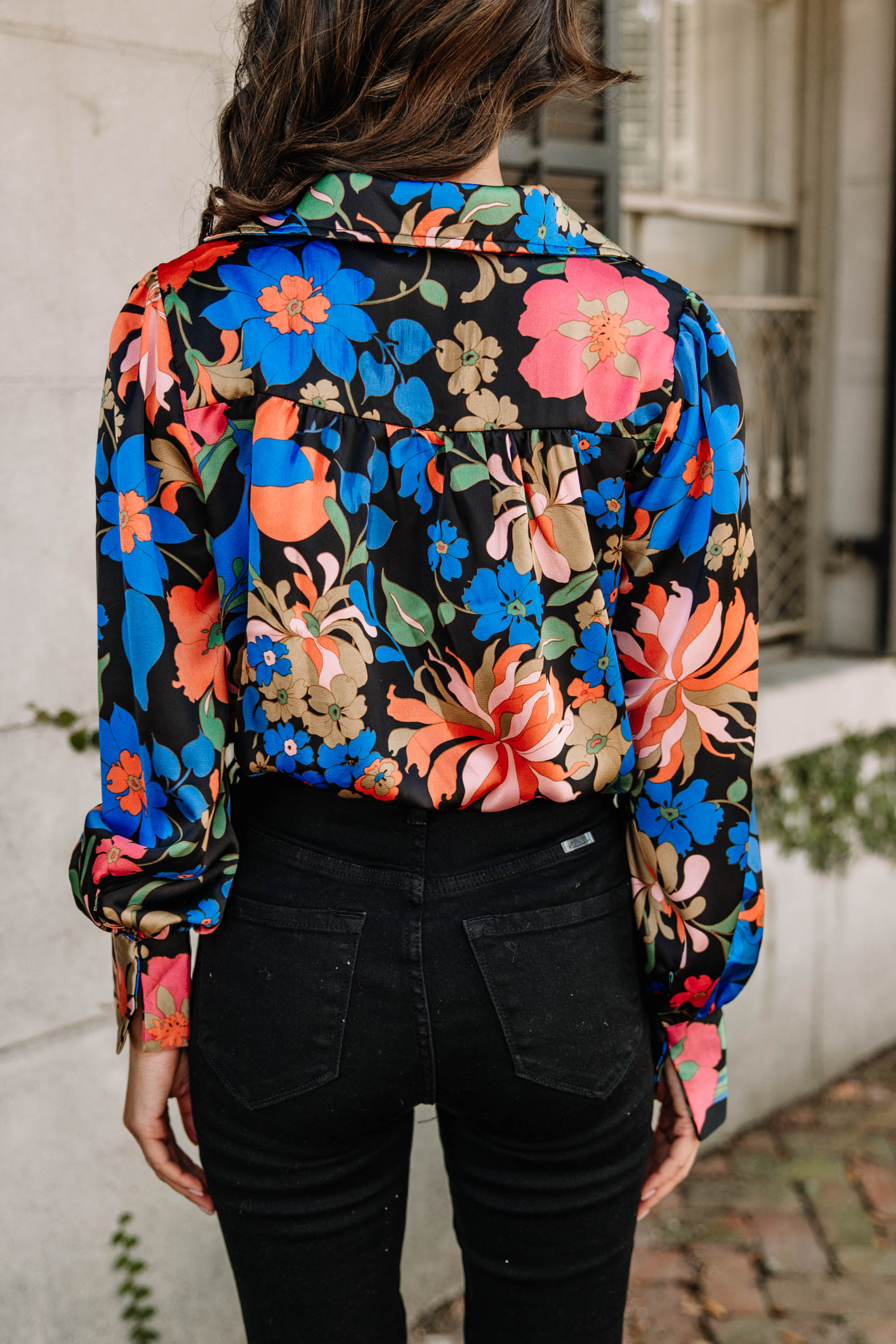 In Your Dreams Black Floral Bodysuit