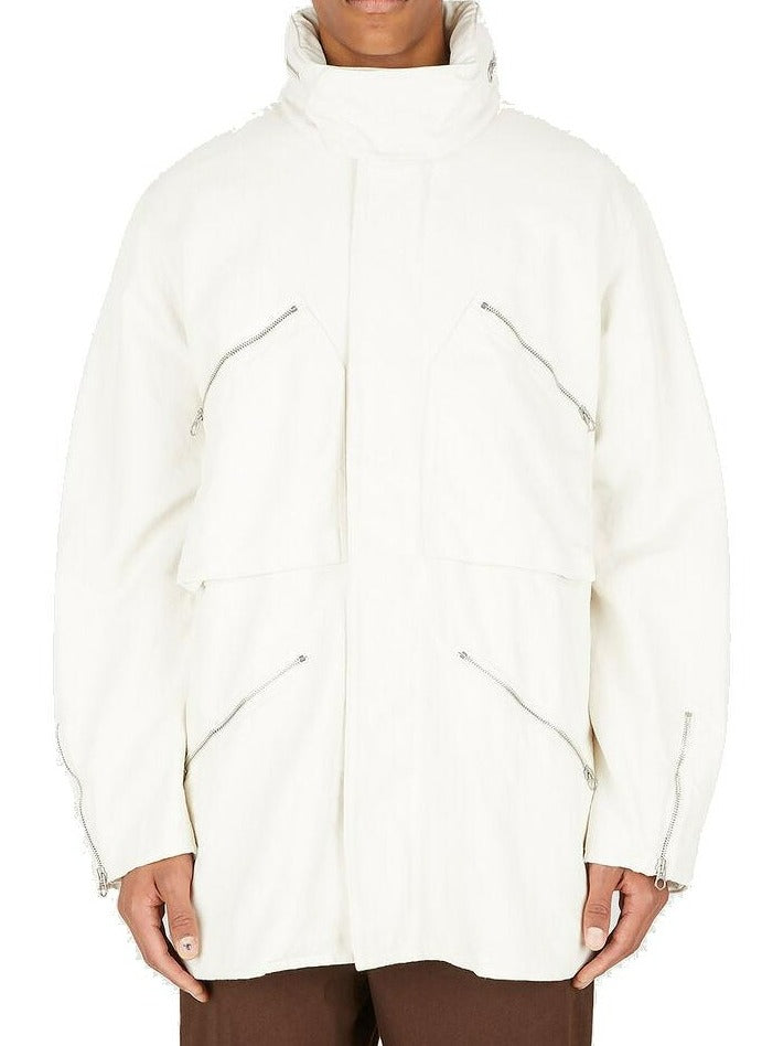 Jil Sander Pocket Detailed Zipped Coat