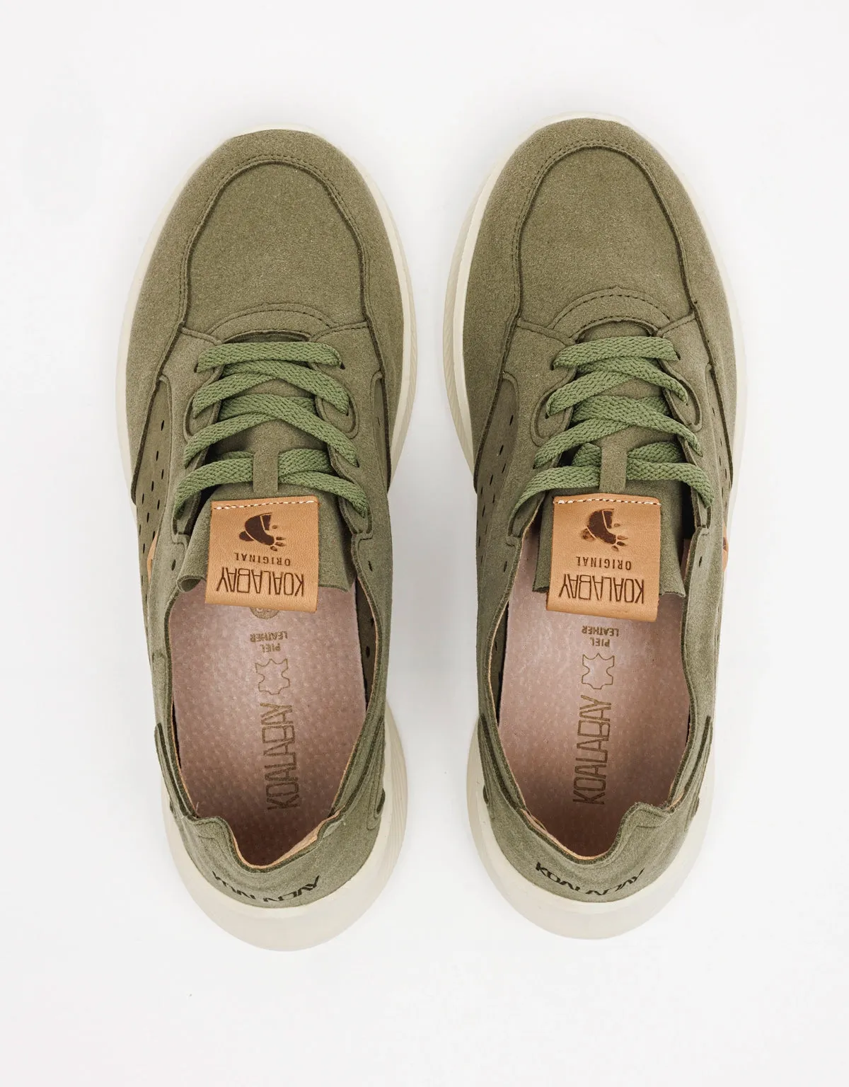 Khaki Memory Foam Sneakers - Beetle