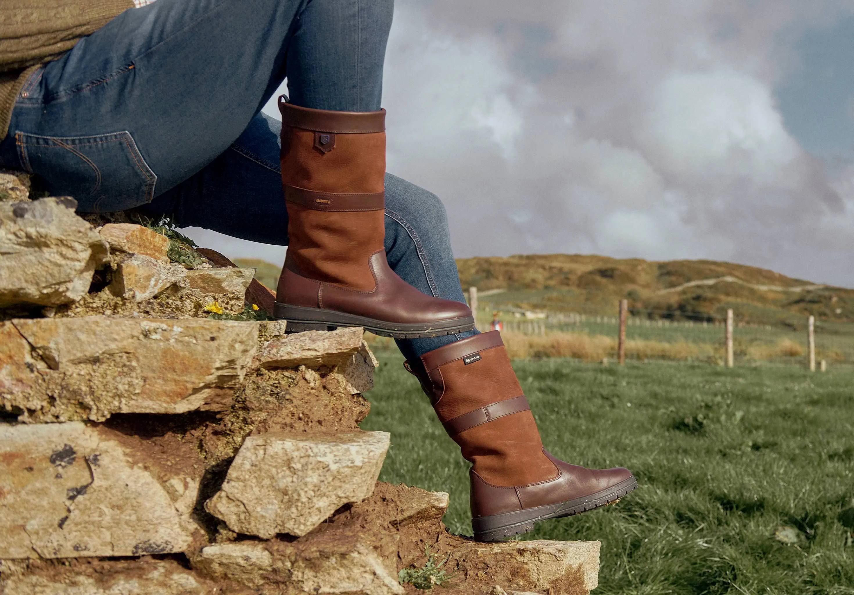 Kildare Mens ExtraFit  Country Boot  - Walnut