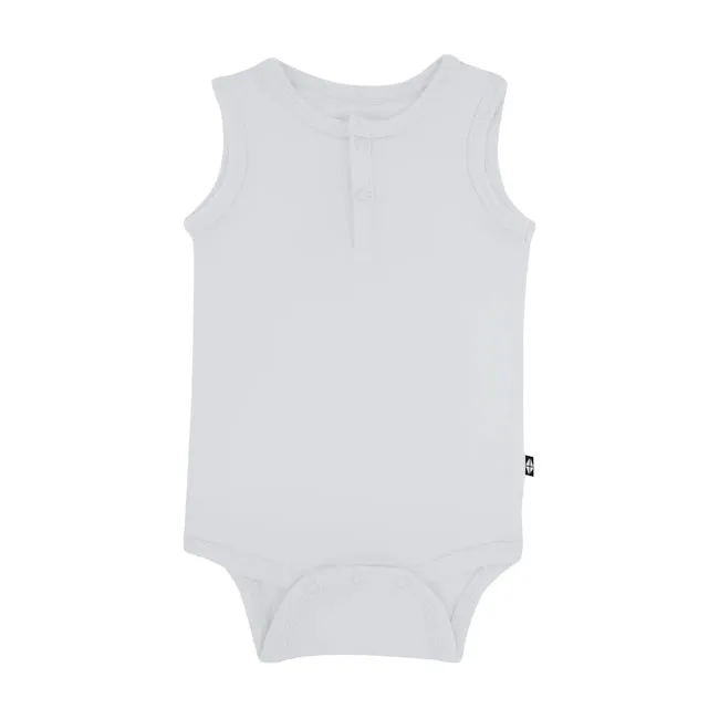 Kyte Baby Sleeveless Bodysuit in Storm