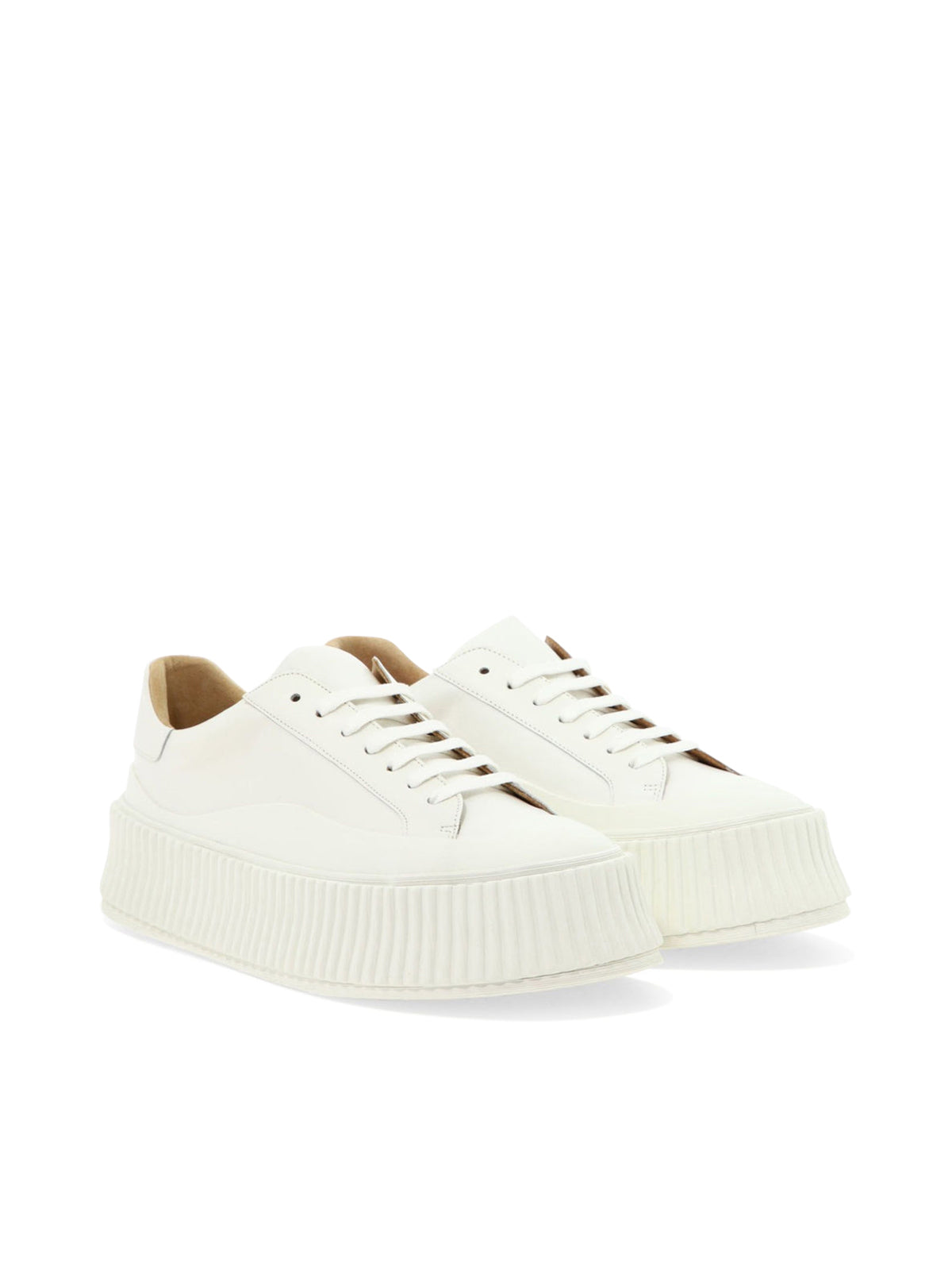 LEATHER PLATFORM SNEAKERS