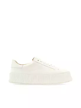 LEATHER PLATFORM SNEAKERS