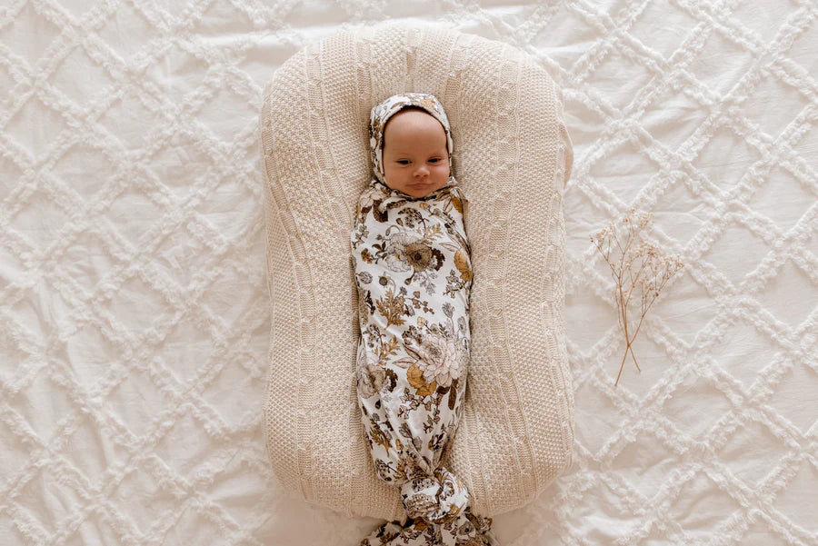 Luna Treasures Bamboo Jersey Swaddle - Goldie Blooms