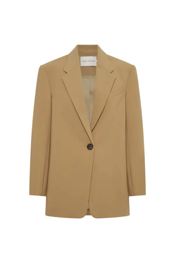 Mackinley Oversized Blazer Camel