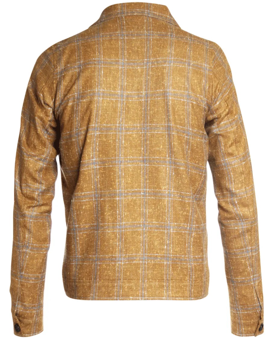 Marigold and Grey Plaid Chore Jacket