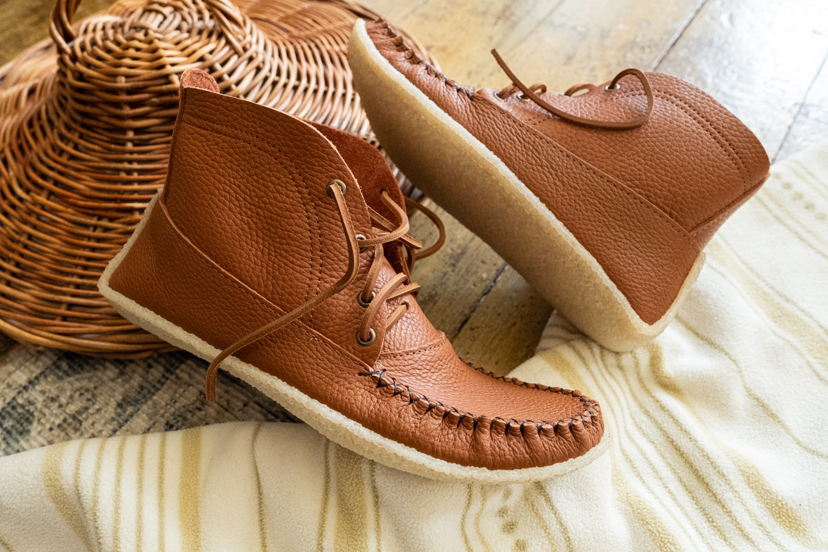 Men’s Crepe Sole Moccasin Boots