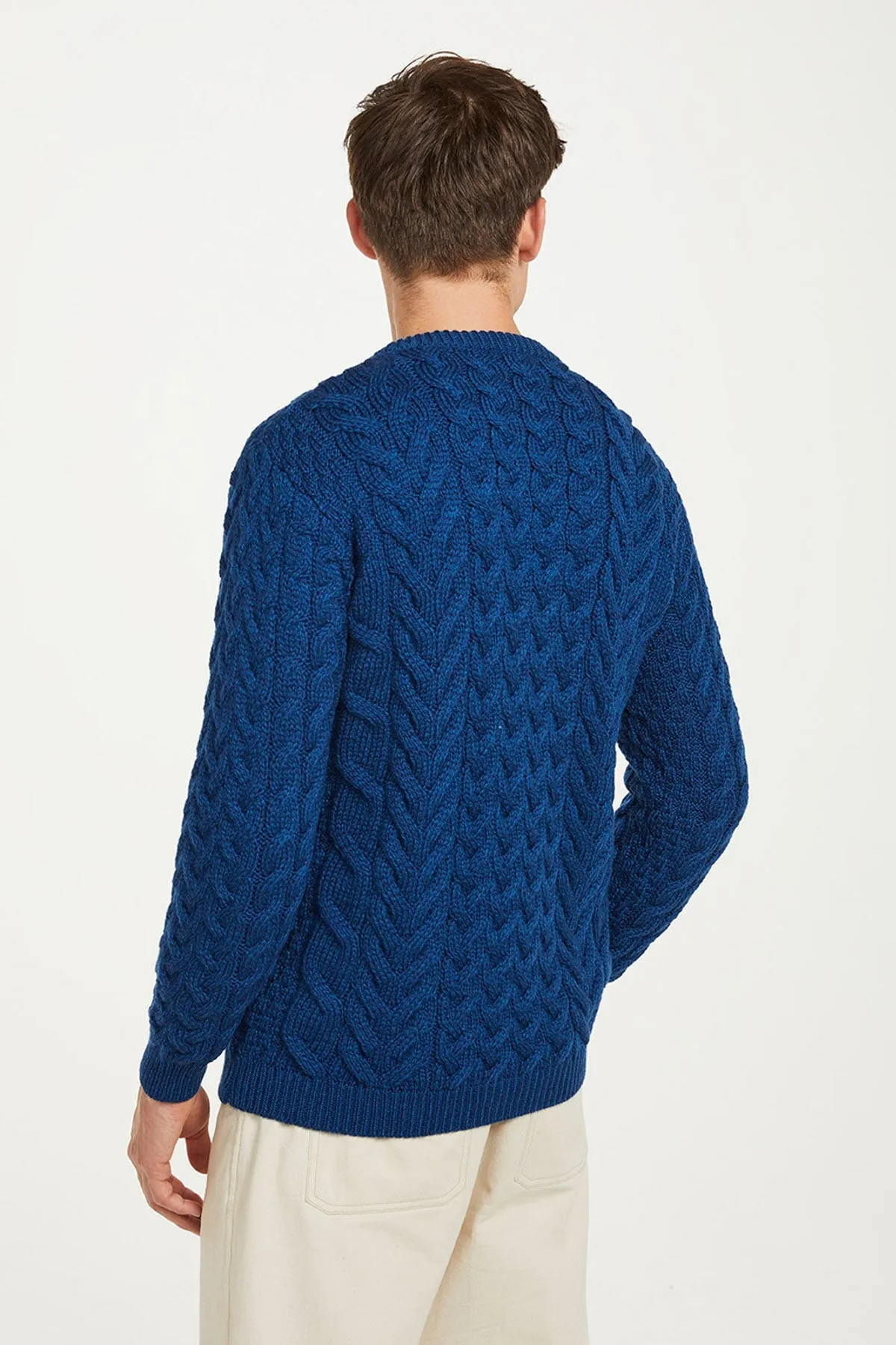 Men's Crew Neck Sweater in Blue