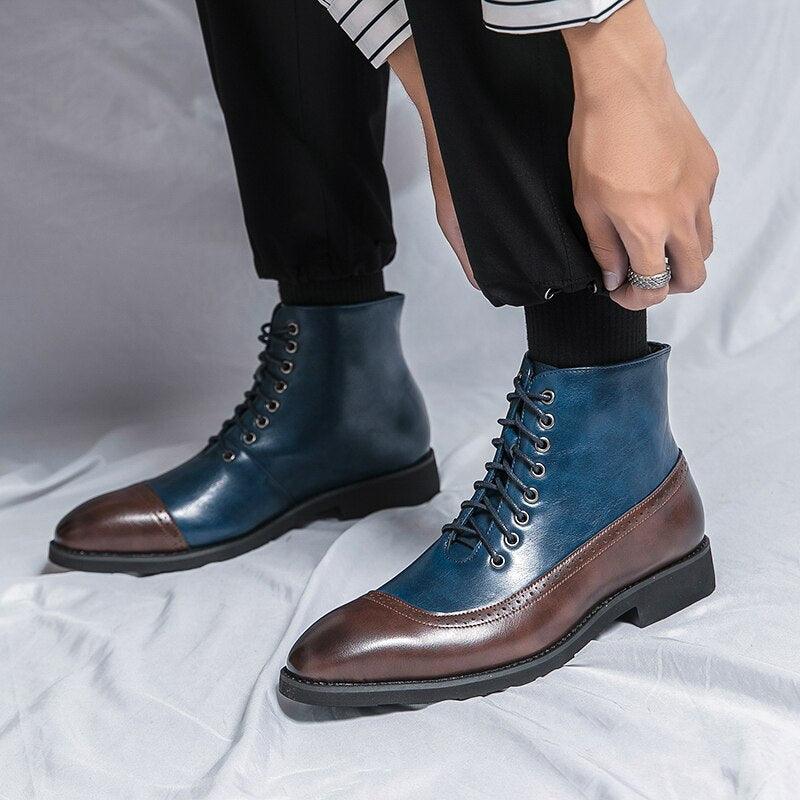 Men's Formal Ankle Boots: HZ146 Casual Dress Shoes