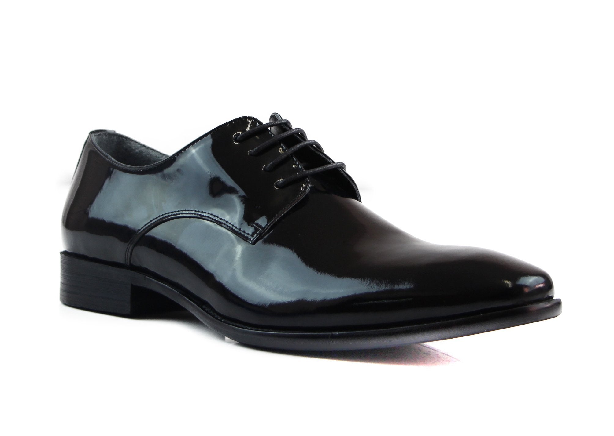 Mens Zasel Blair Black Leather Lace Up Shoes