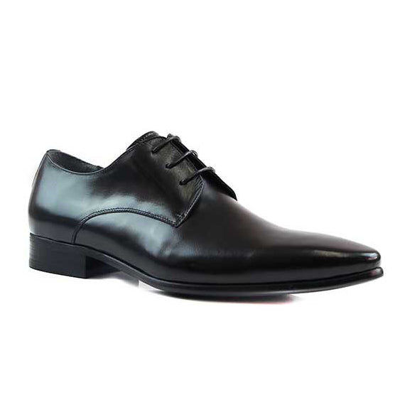 Mens Zasel Dennison Black Leather Lace Up Shoes