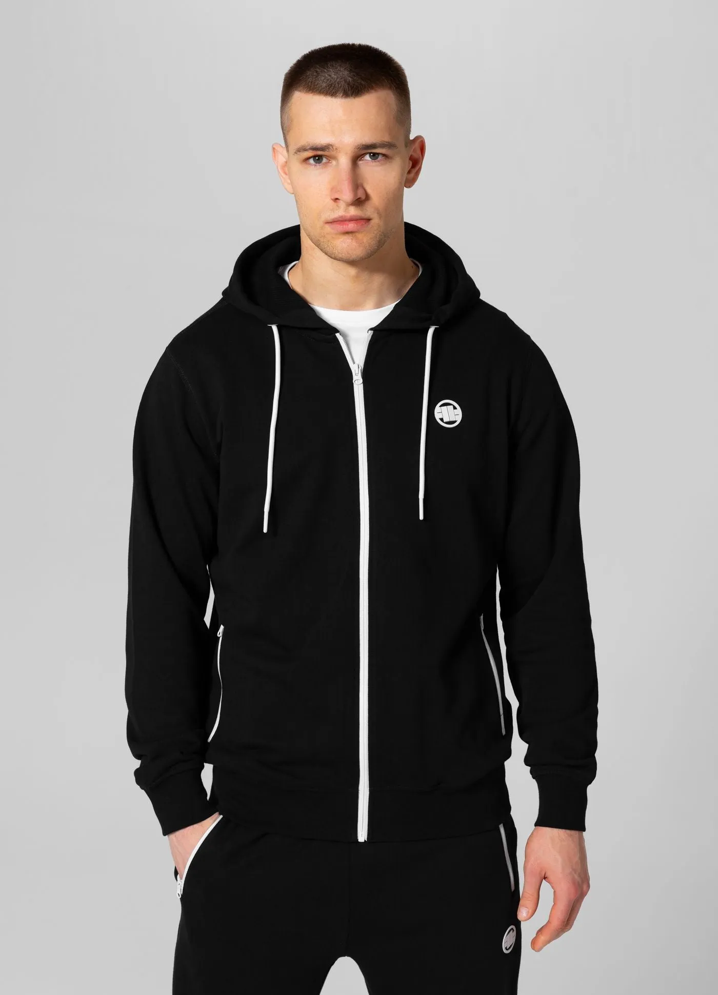 Men's Zip-up hoodie Terry Small Logo