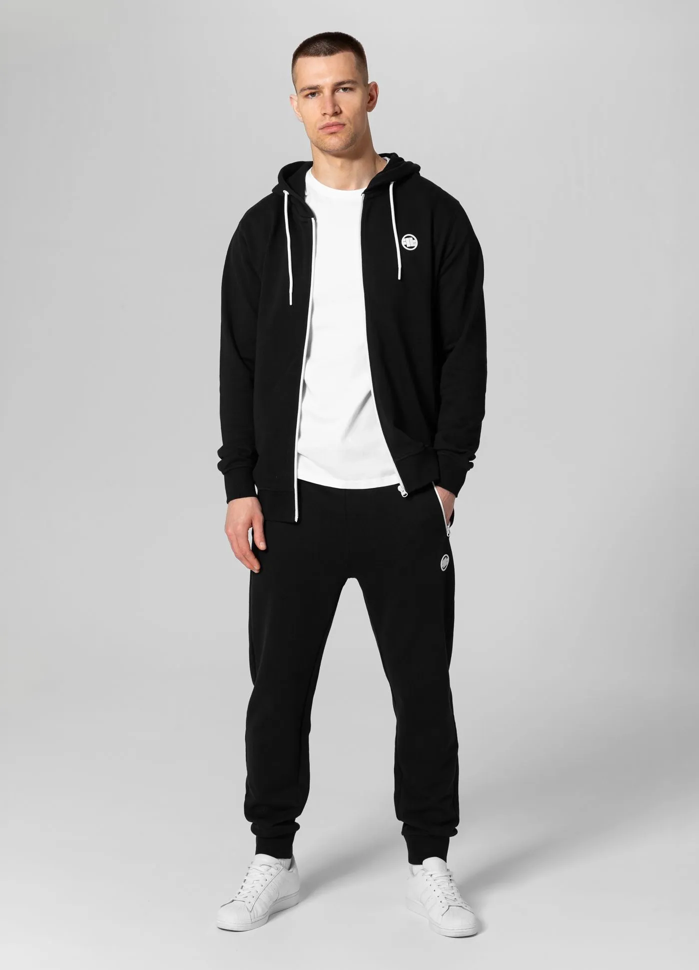 Men's Zip-up hoodie Terry Small Logo