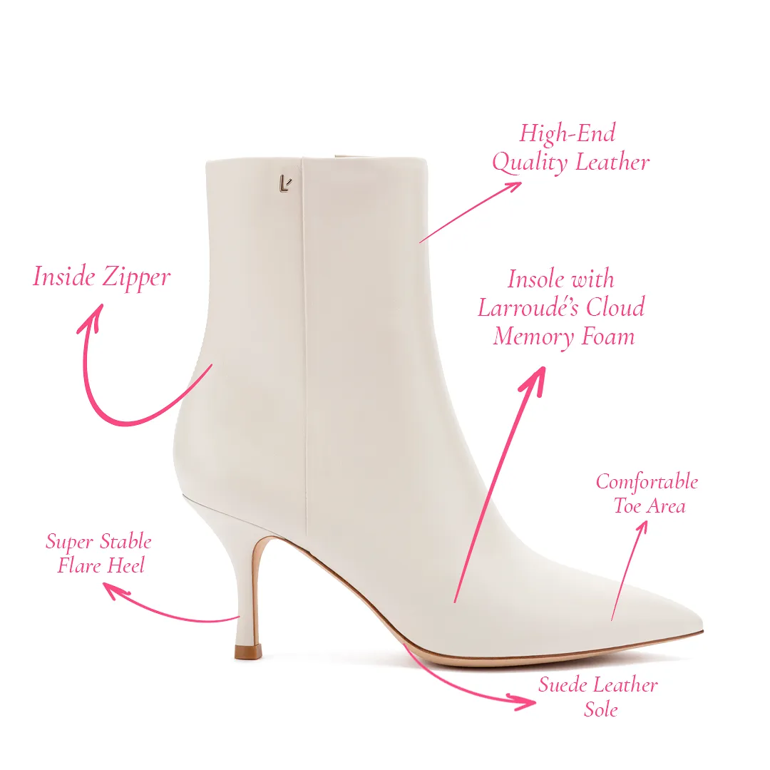 Mini Kate Boot In Ivory Leather