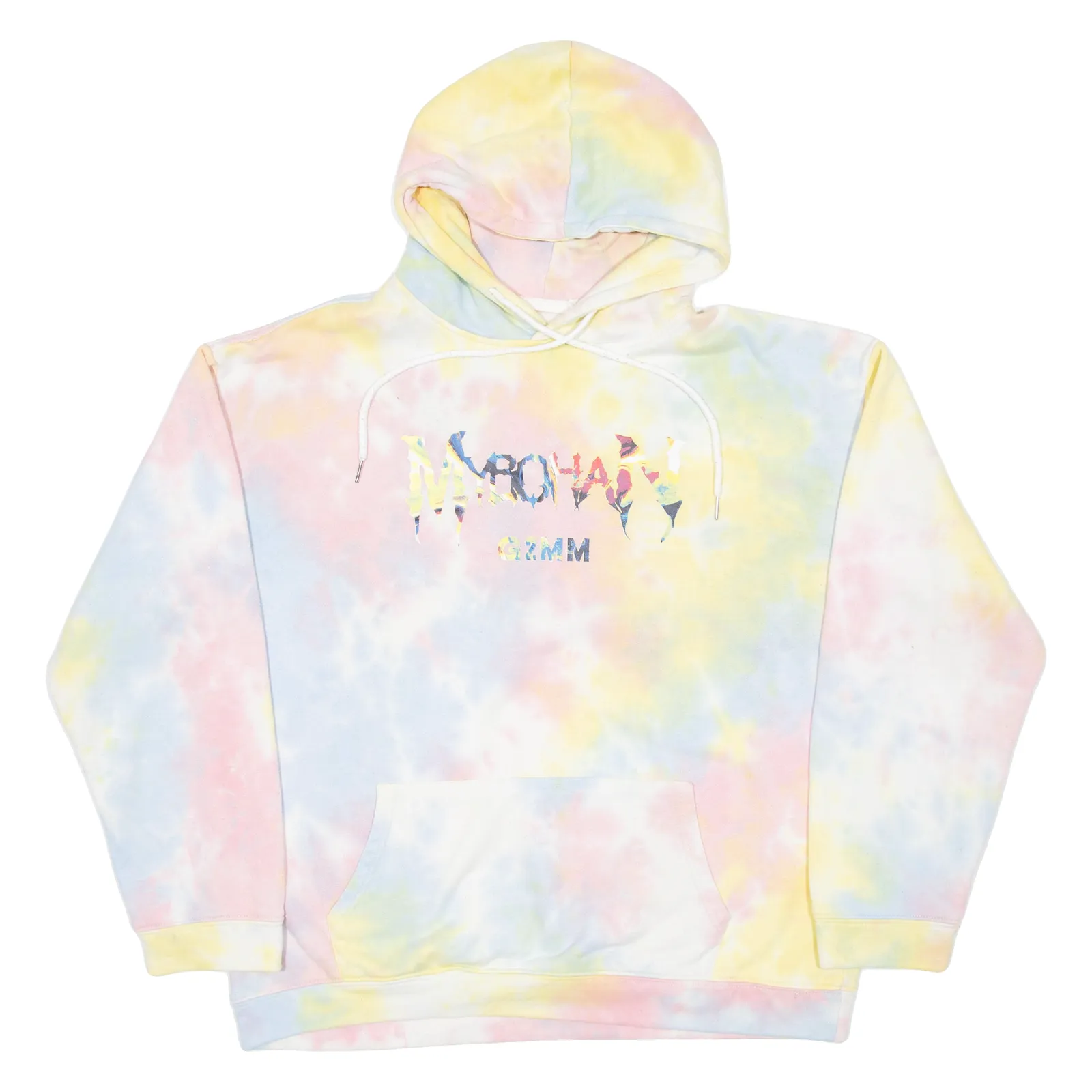 MYBOHAN Tie Dye Womens Pink Hoodie XL