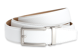 Neubelt Vegan White, 1 3/8 Strap, Golf Belt