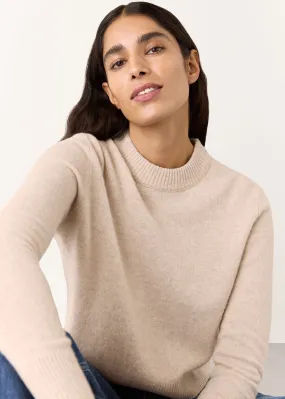 Oatmeal Wool Cropped Sweater