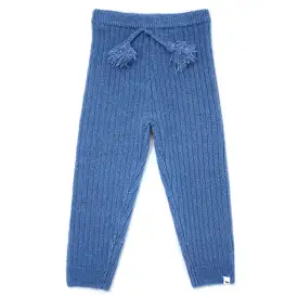 oh baby! Fuzzy Knit Leggings - Blue