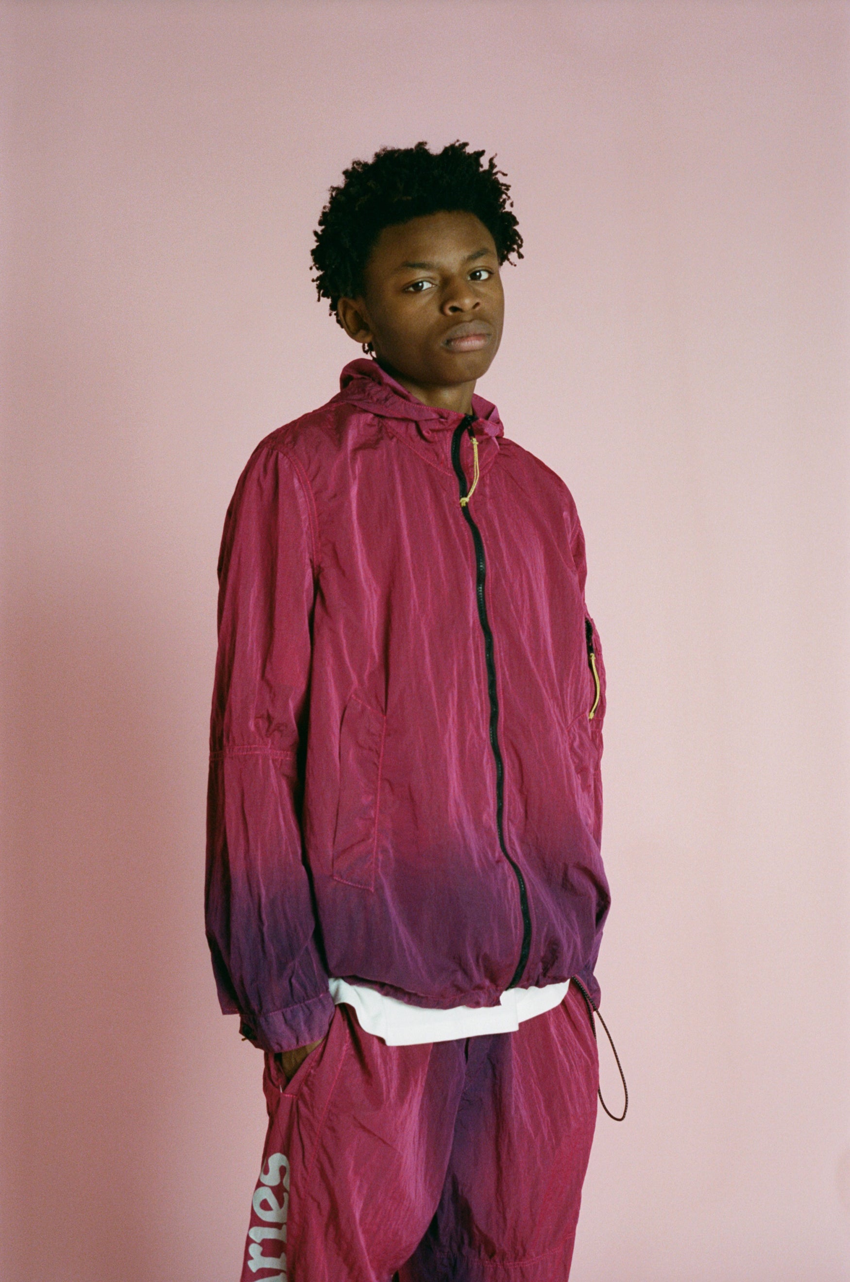 Ombré Dyed Windcheater Jacket