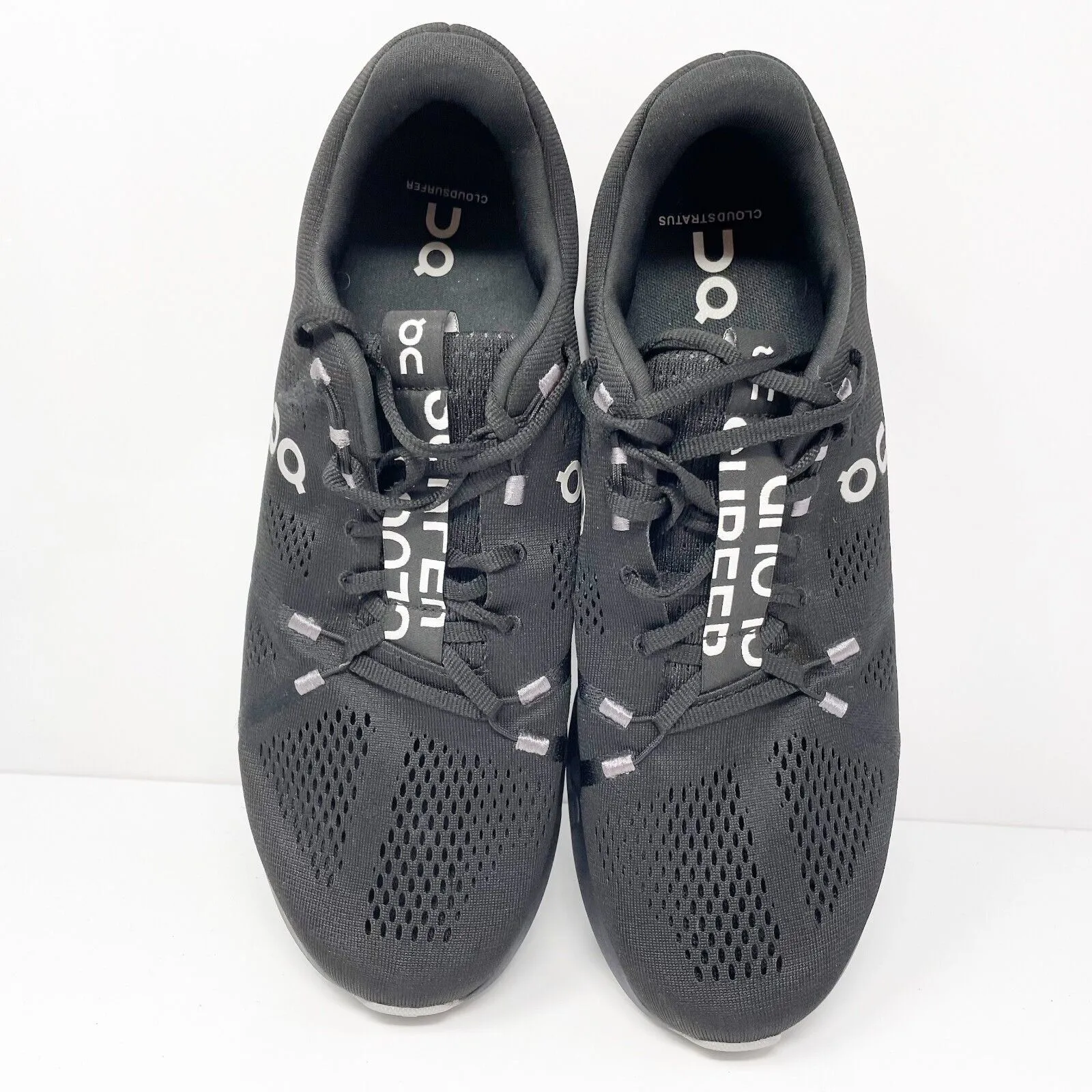 On Mens Cloudsurfer Black Running Shoes Sneakers Size 11.5