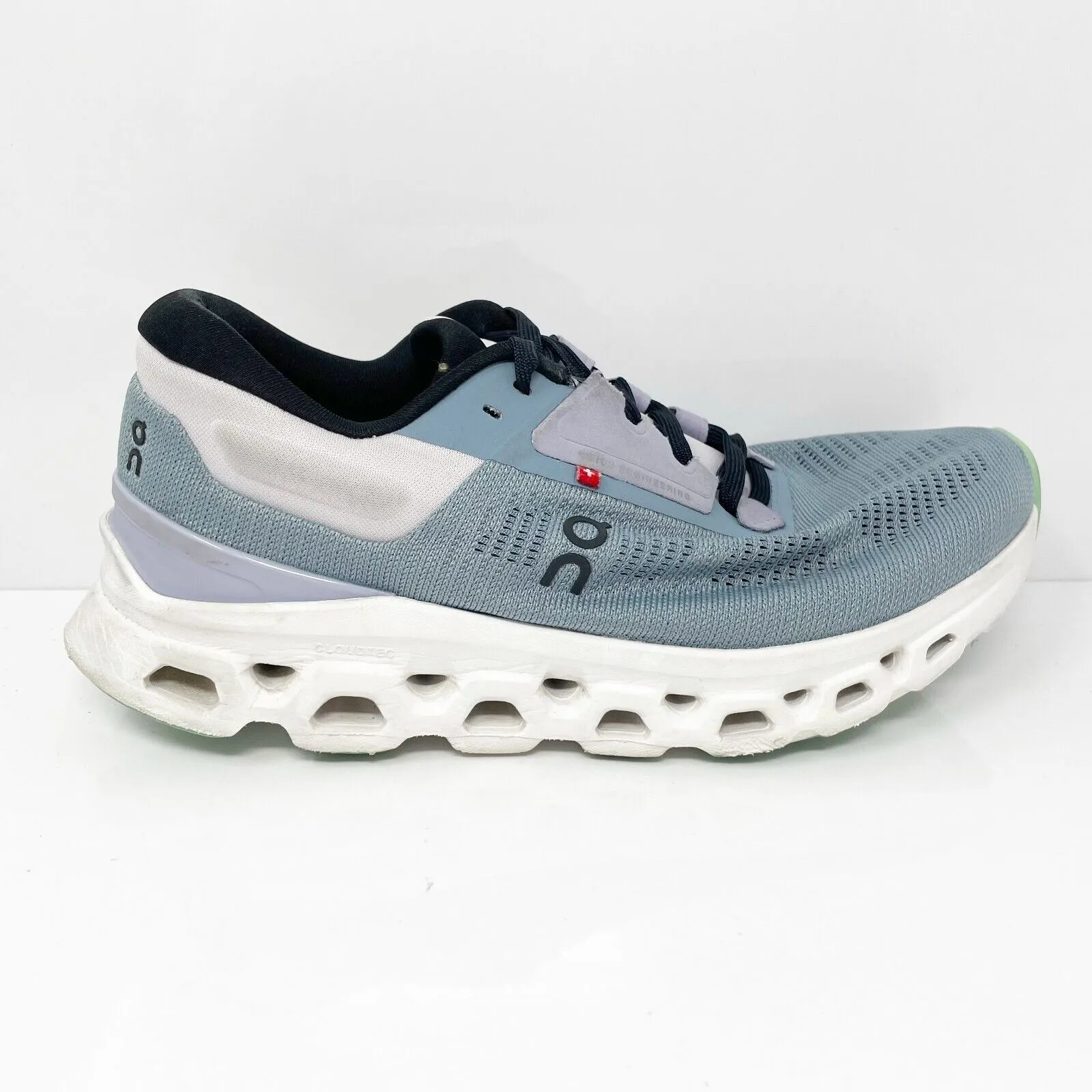 On Womens Cloudstratus 3 Blue Running Shoes Sneakers Size 8