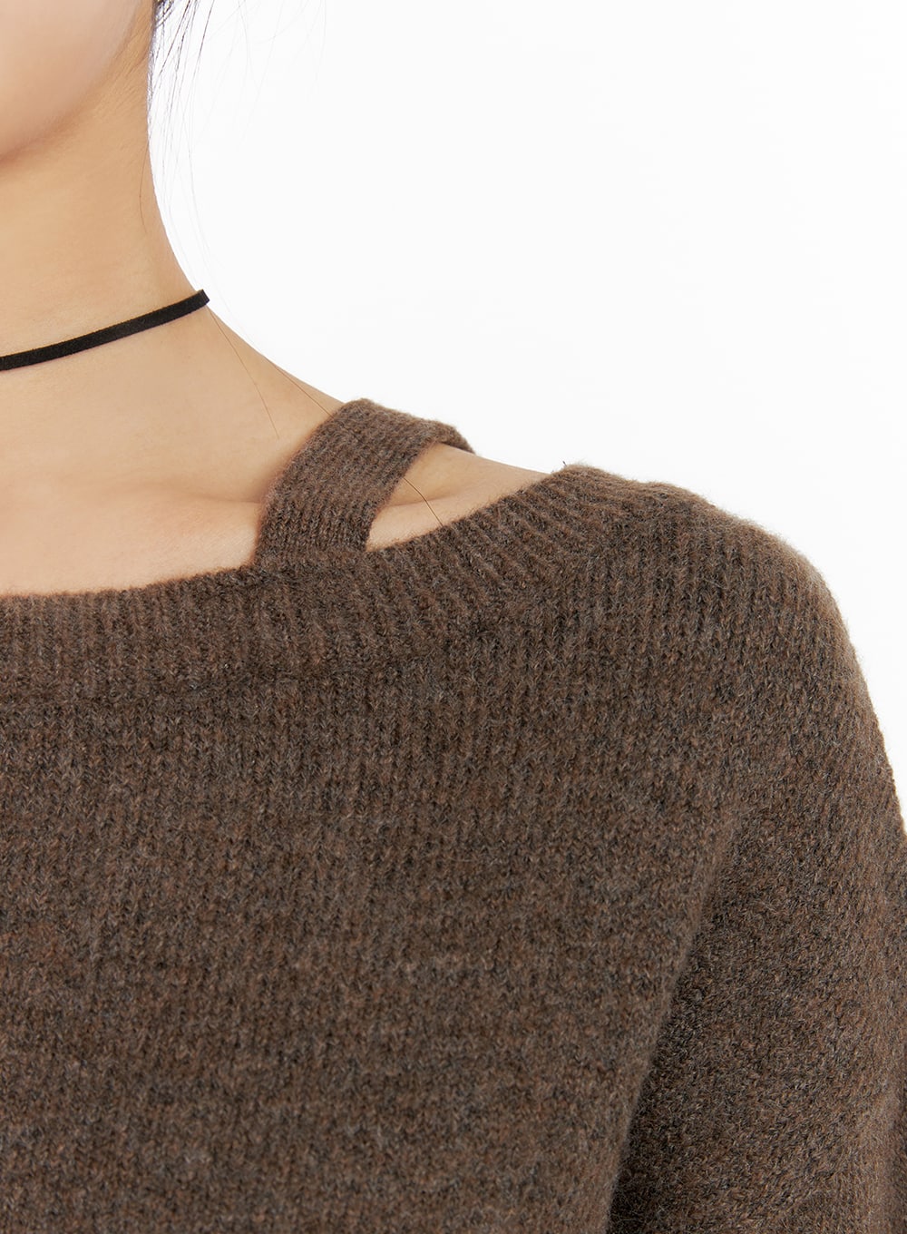 One-Shoulder Knit Sweater OF419