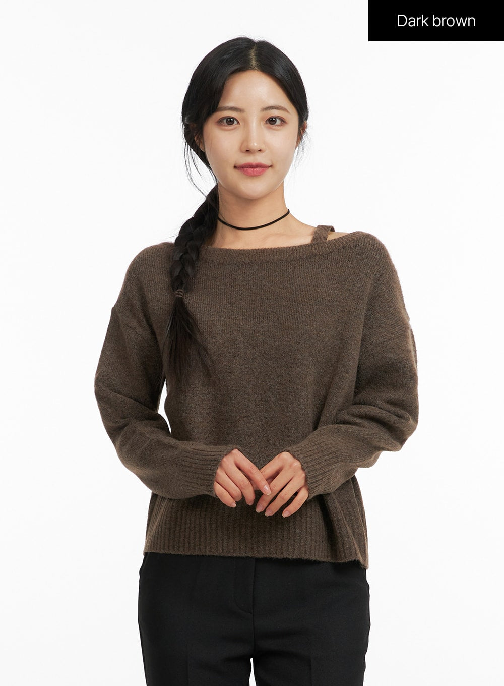 One-Shoulder Knit Sweater OF419