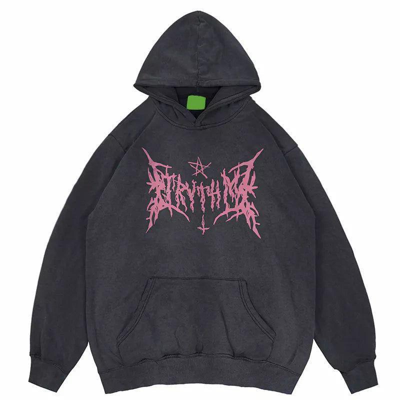 Pink Metal Hoodie