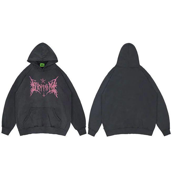 Pink Metal Hoodie