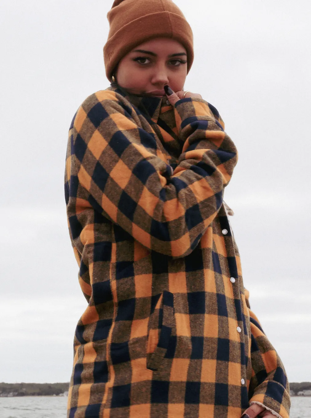 Plaid Sherpa Jacket