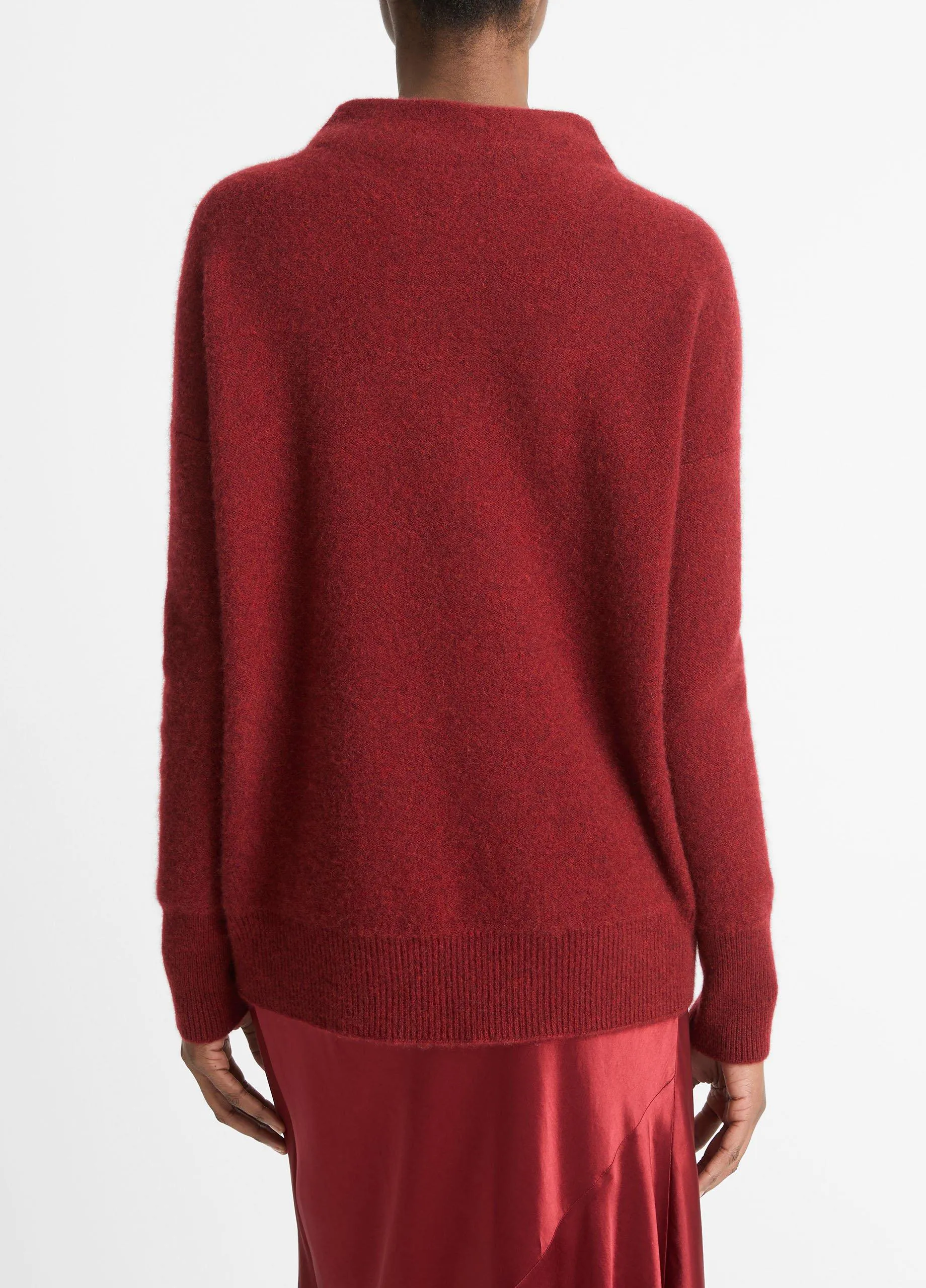 Plush Cashmere Funnel Neck Sweater