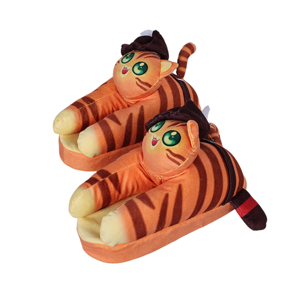 Puss In Boots Cosplay Cotton Slippers Halloween Costumes Accessory