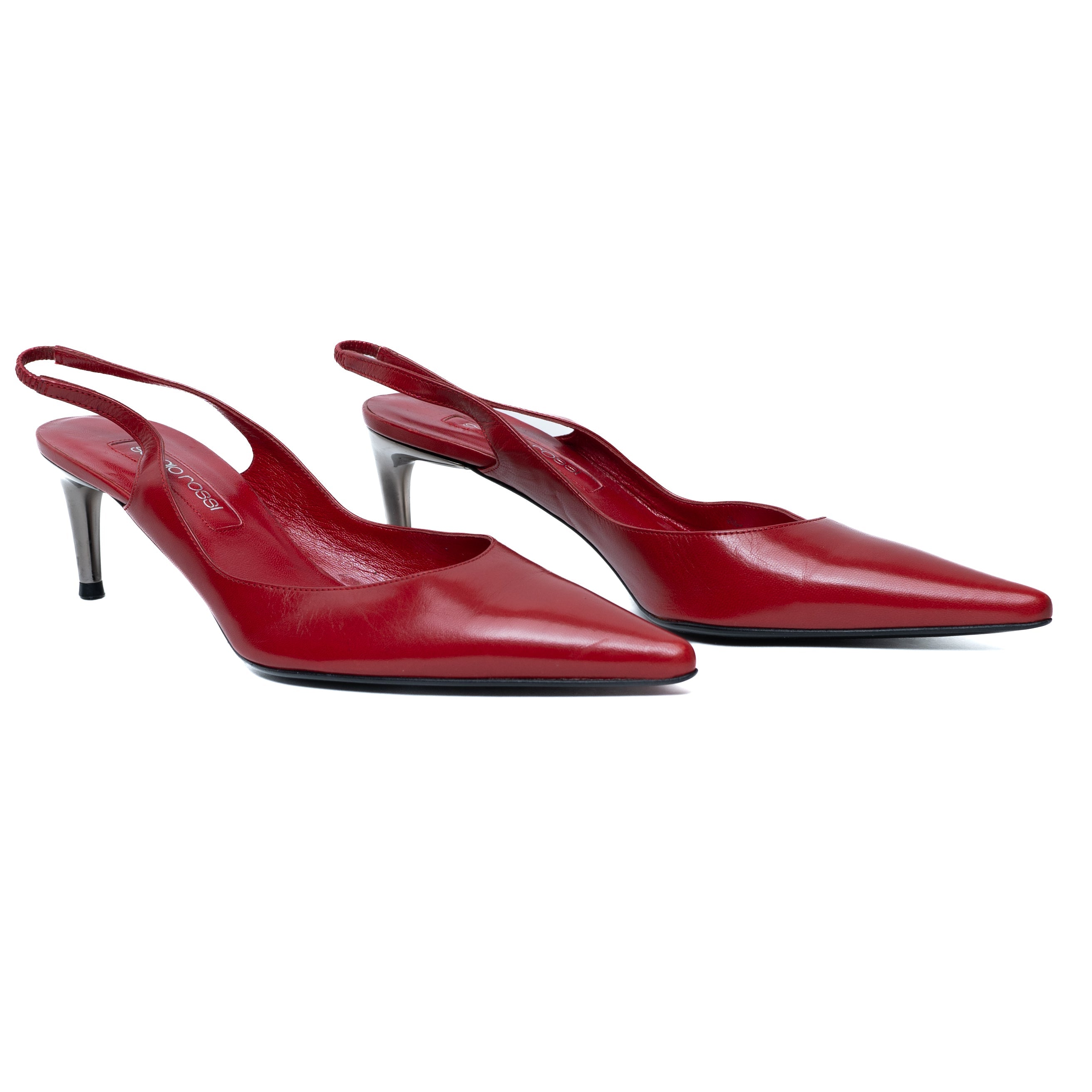 Red Slingback Shoes - '20s