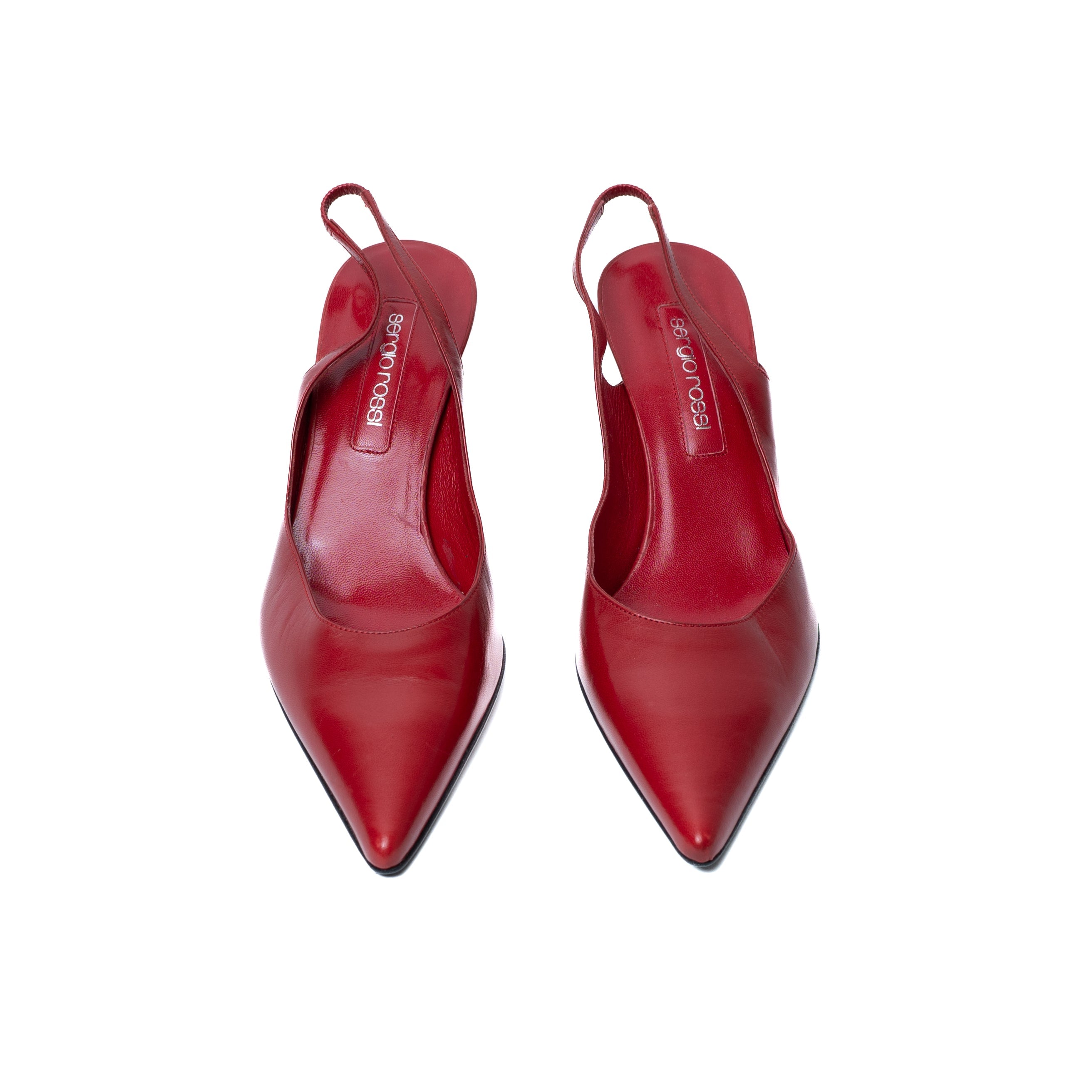 Red Slingback Shoes - '20s