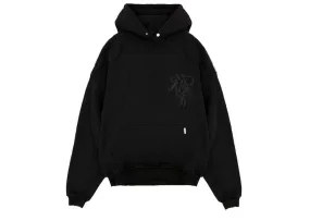 Represent Cherub Initial Hoodie Black