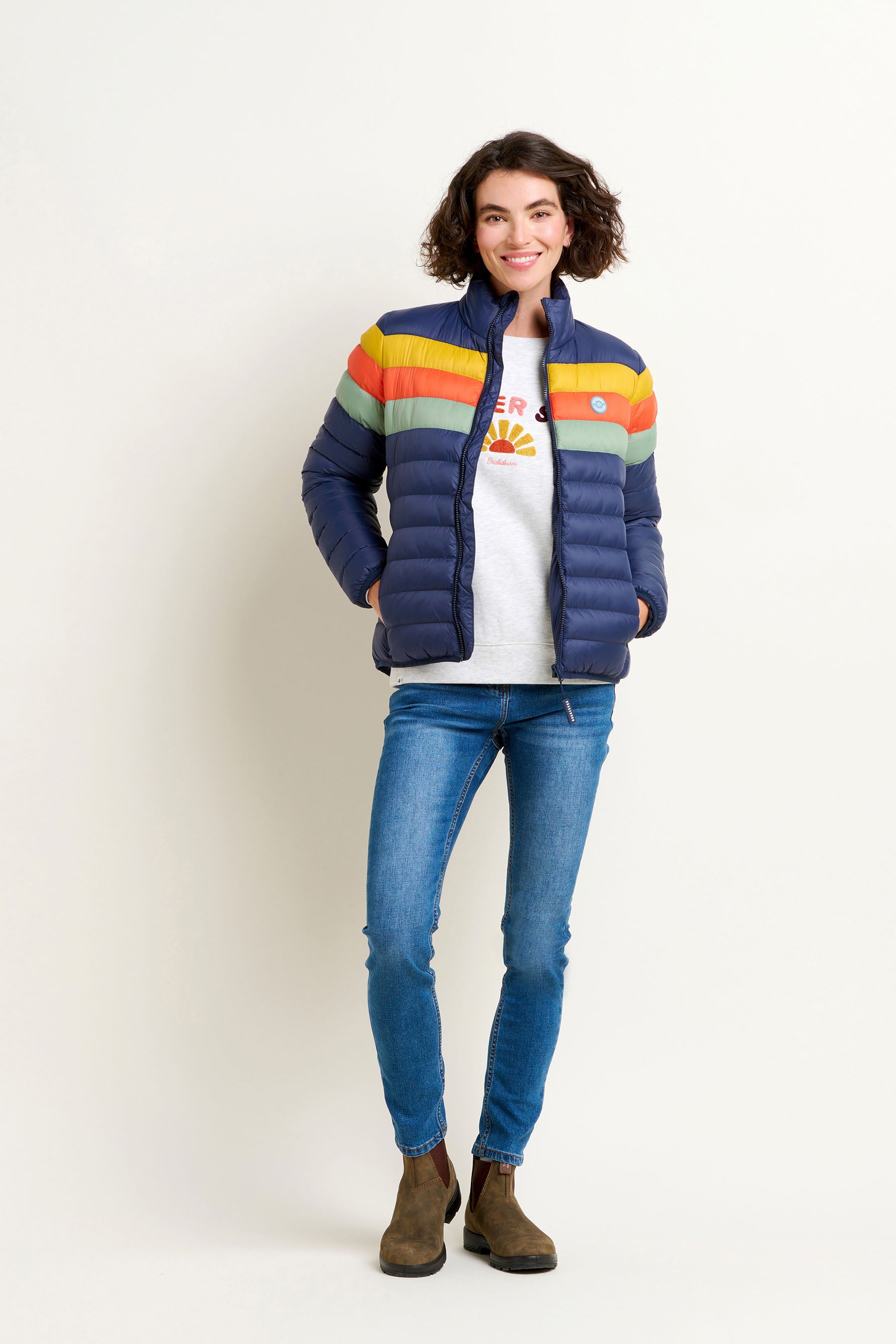 Retro Stripe Puffer