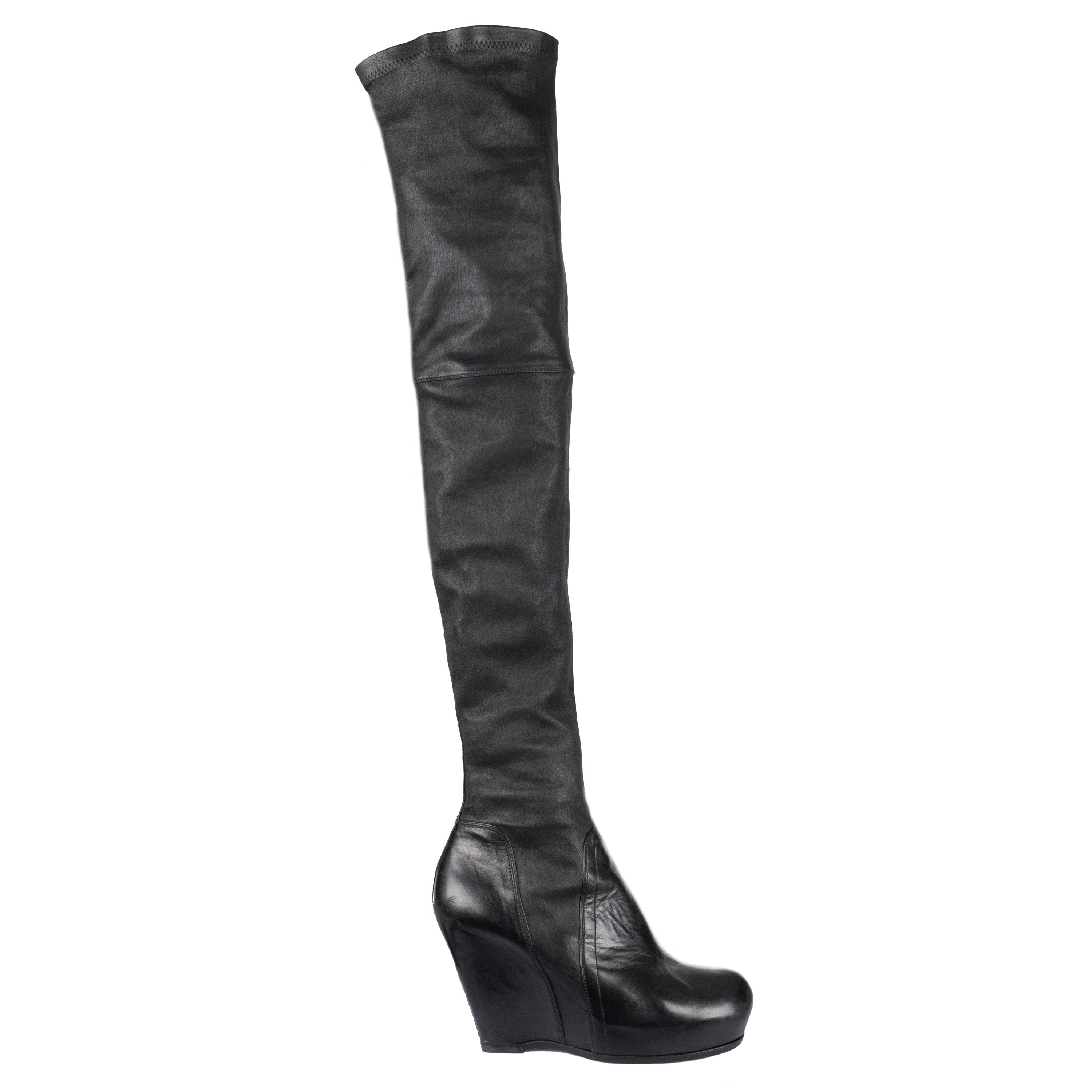 Rick Owens Thigh-high Stretch Boots - '20s