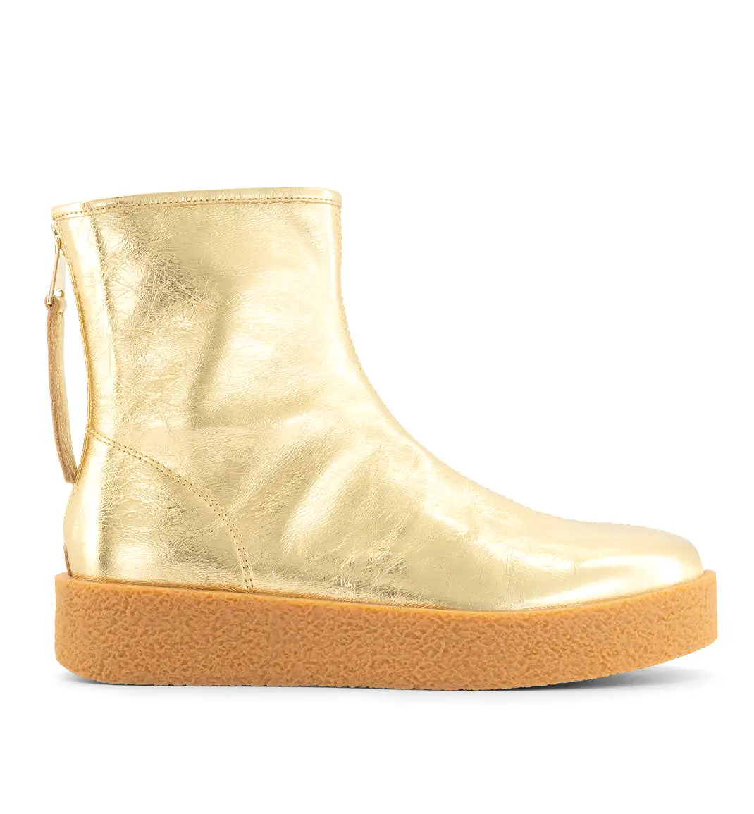 Shadow Boot in Leather | Gold Crush