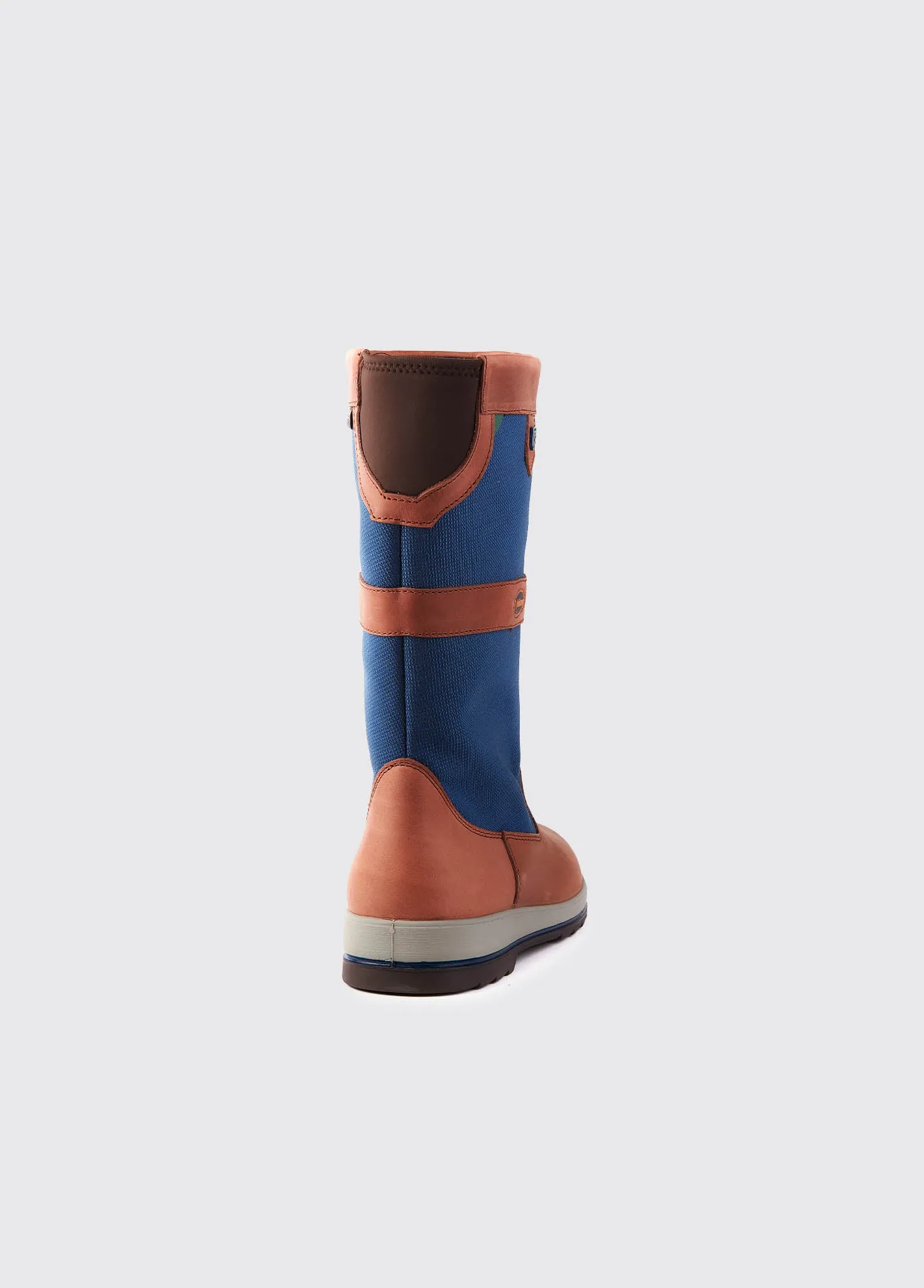 Shamrock Ladies Sailing Boot - Navy/Brown