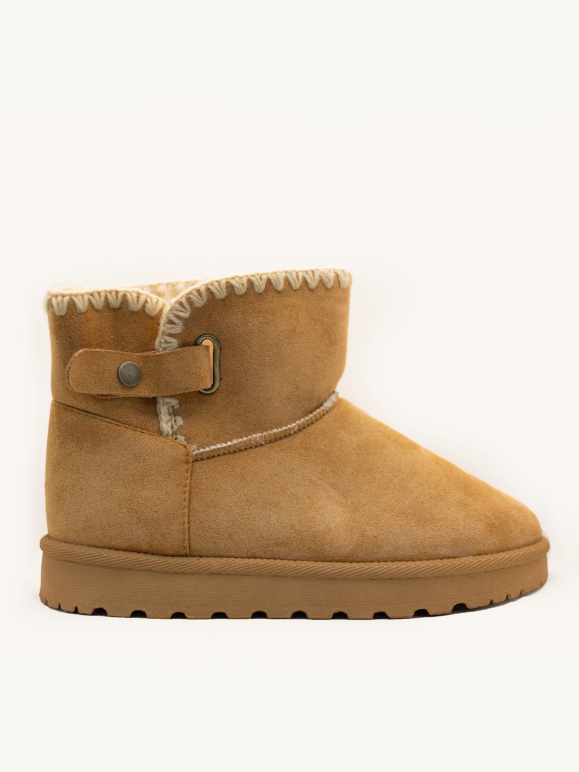 Short Faux Suede Snug Boots