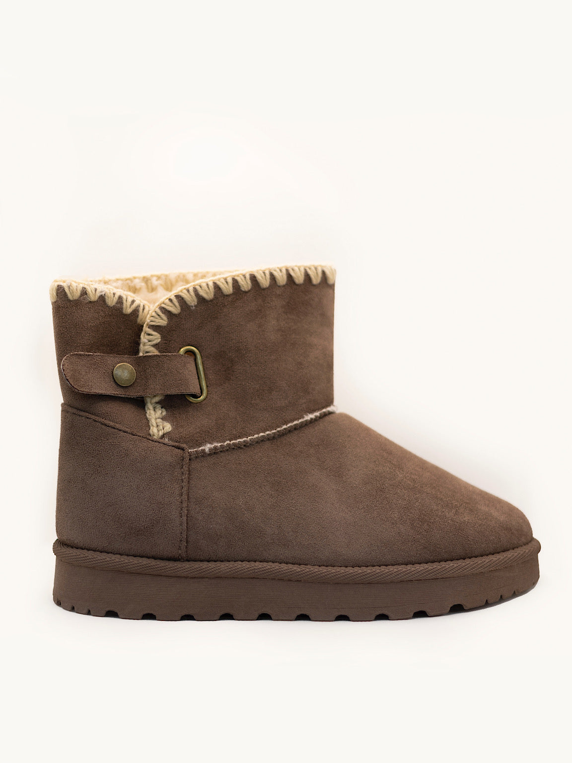 Short Faux Suede Snug Boots