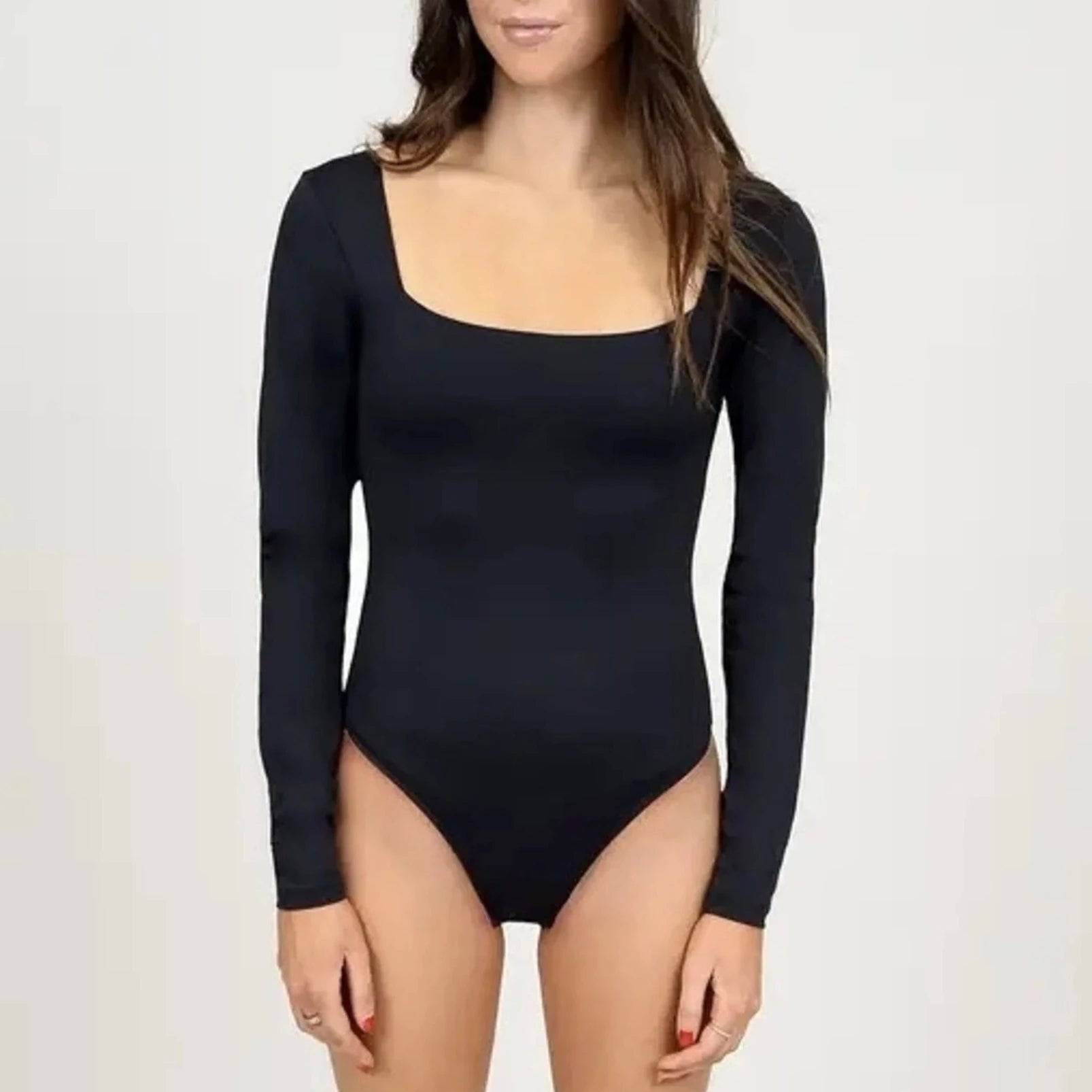 Stacy Square Neck Bodysuit (SALE)