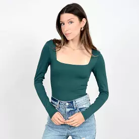 Stacy Square Neck Bodysuit (SALE)