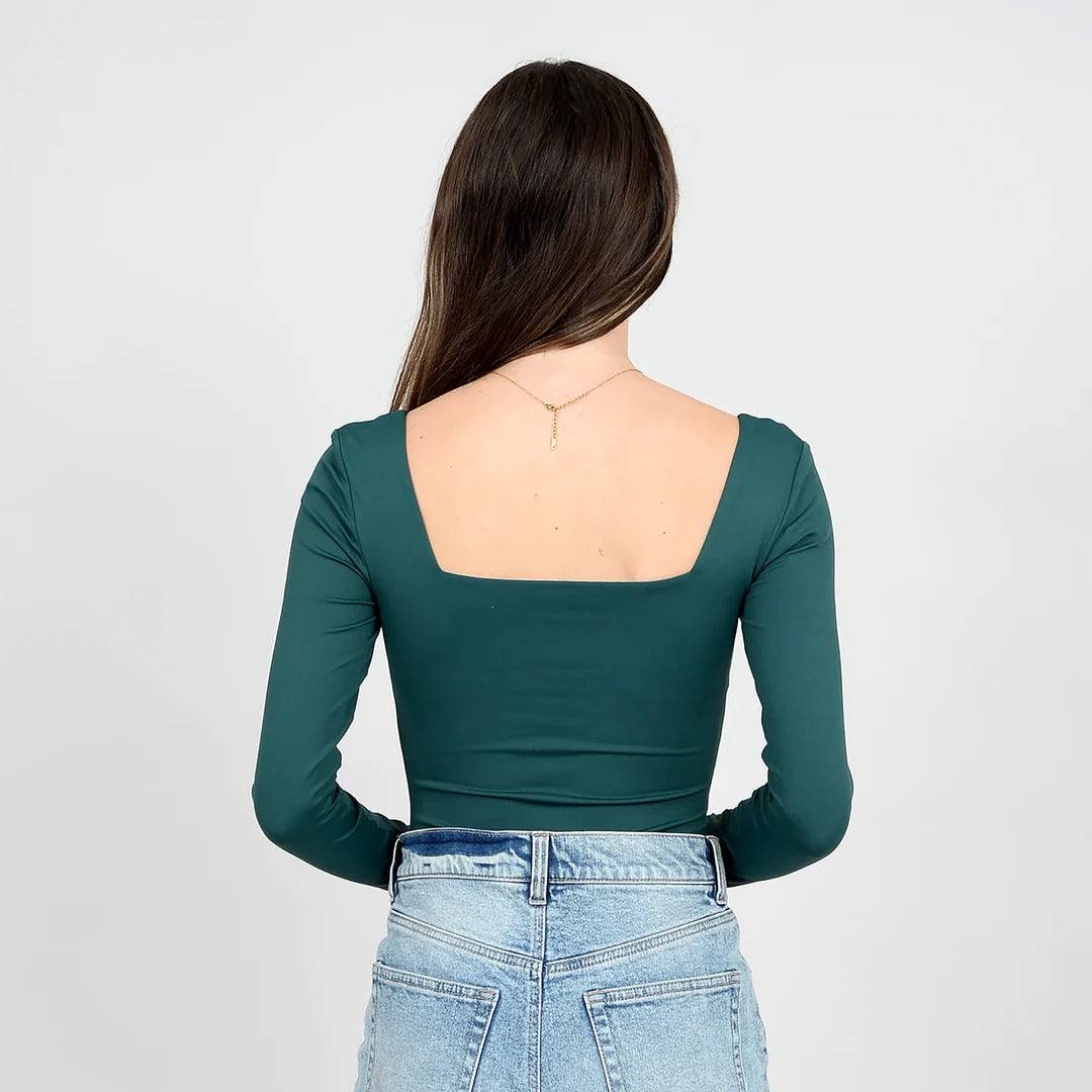 Stacy Square Neck Bodysuit (SALE)