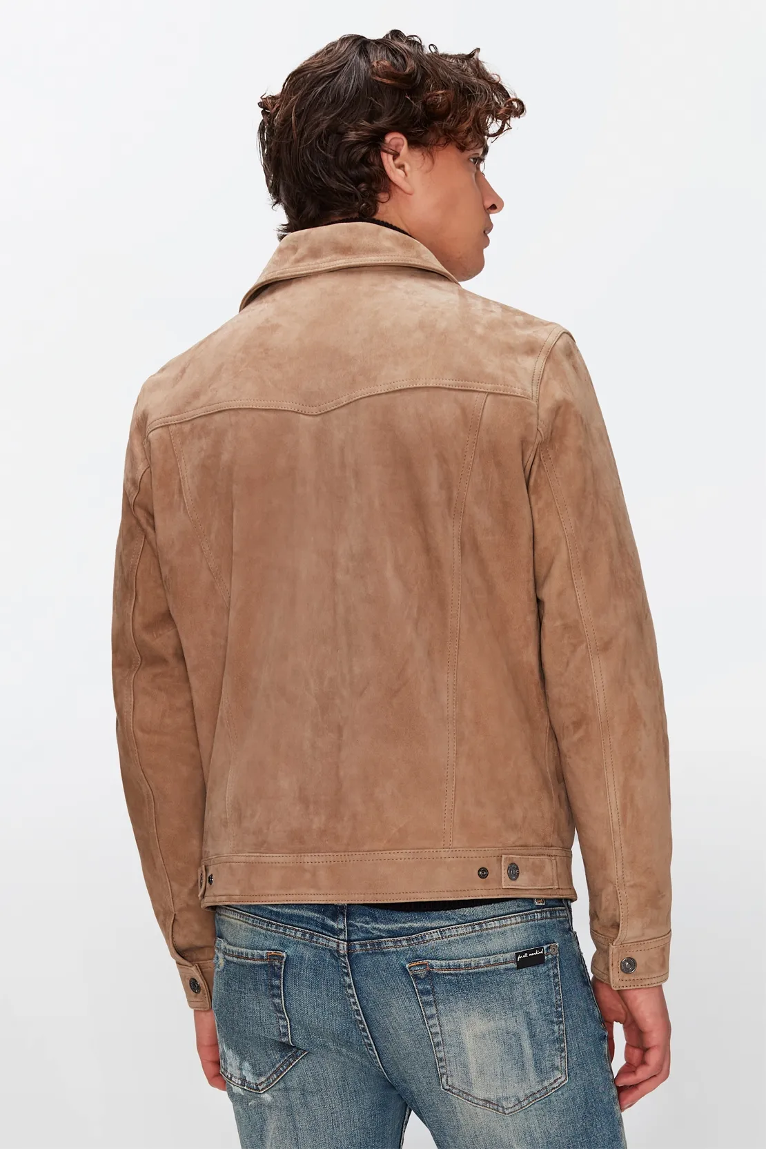 SUEDE WESTERN JACKET LEATHER BAMBOO