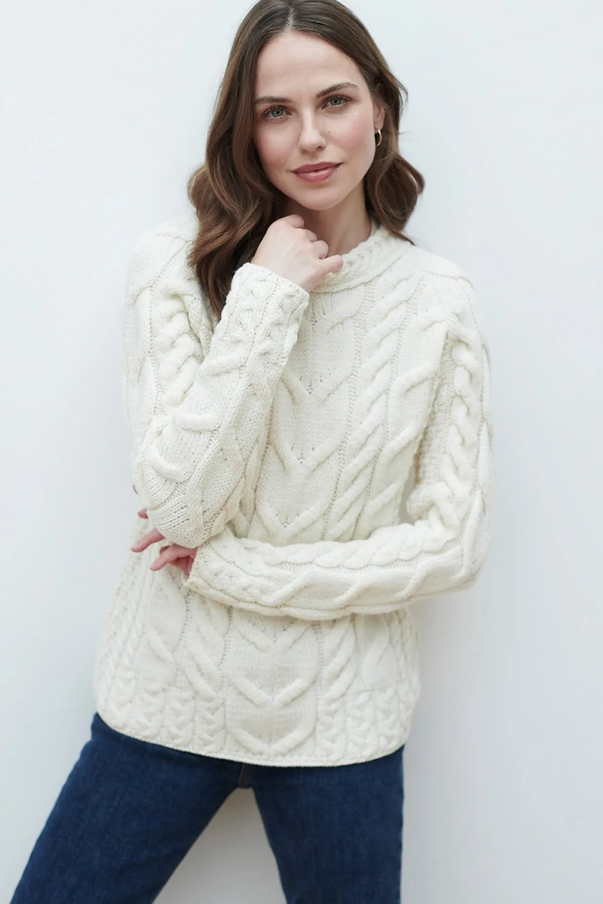 Super Soft Raglan Sweater in Cream