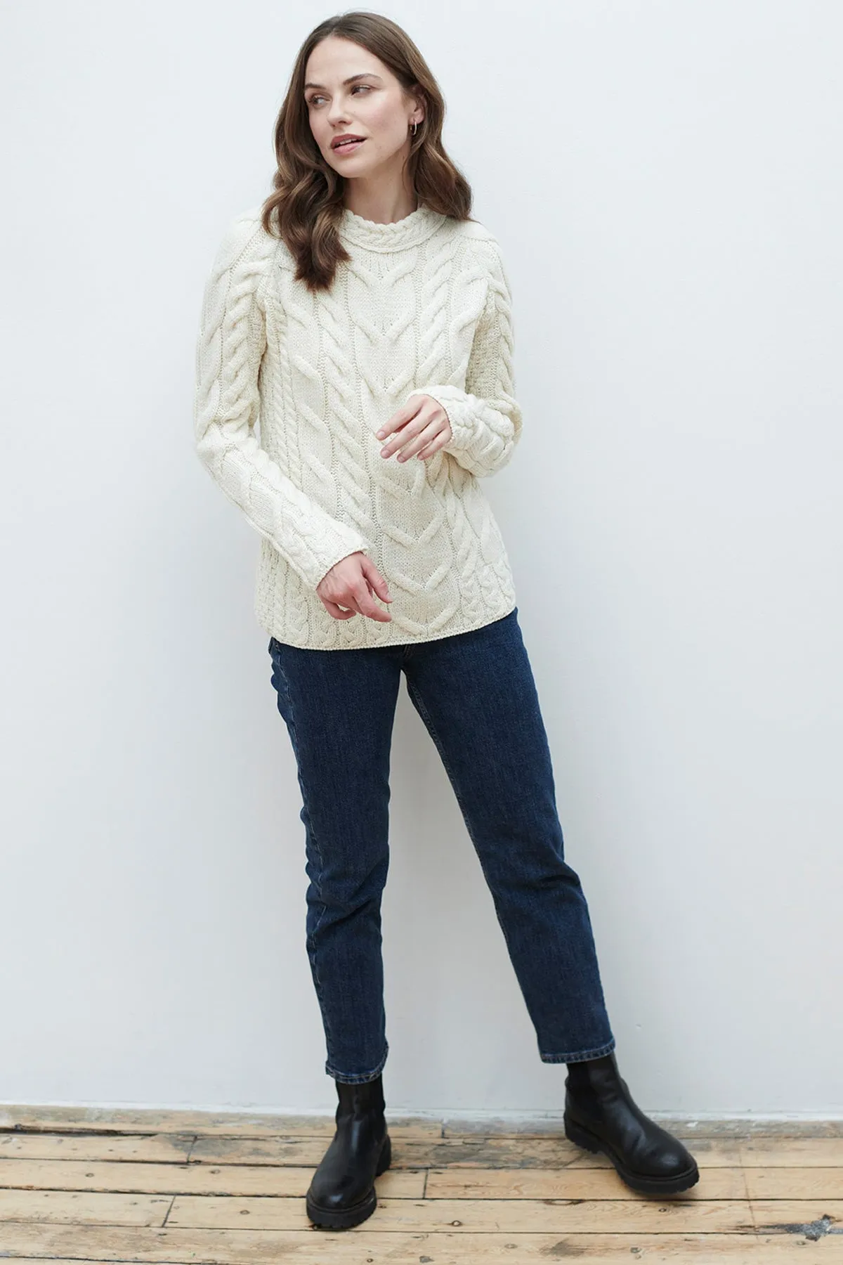 Super Soft Raglan Sweater in Cream