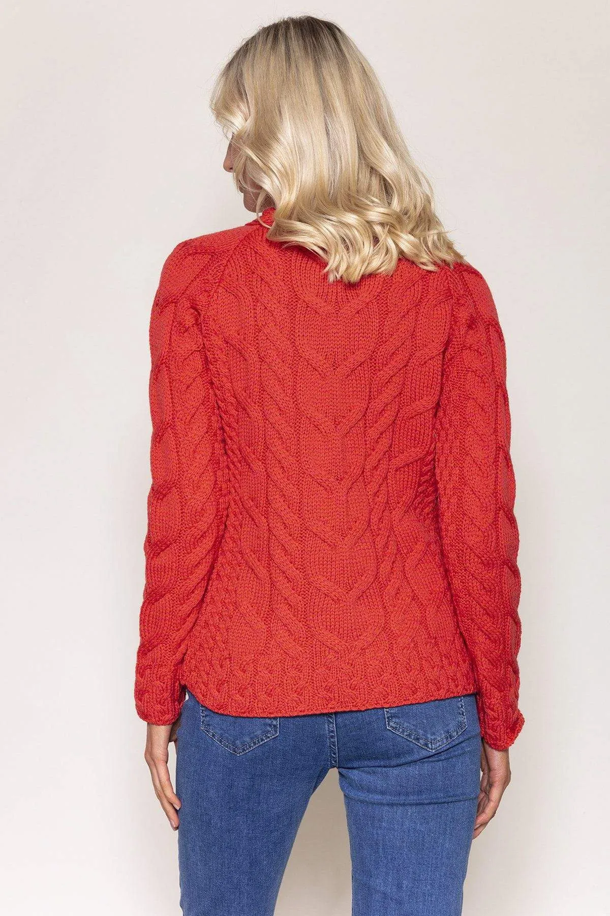 Super Soft Raglan Sweater in Red