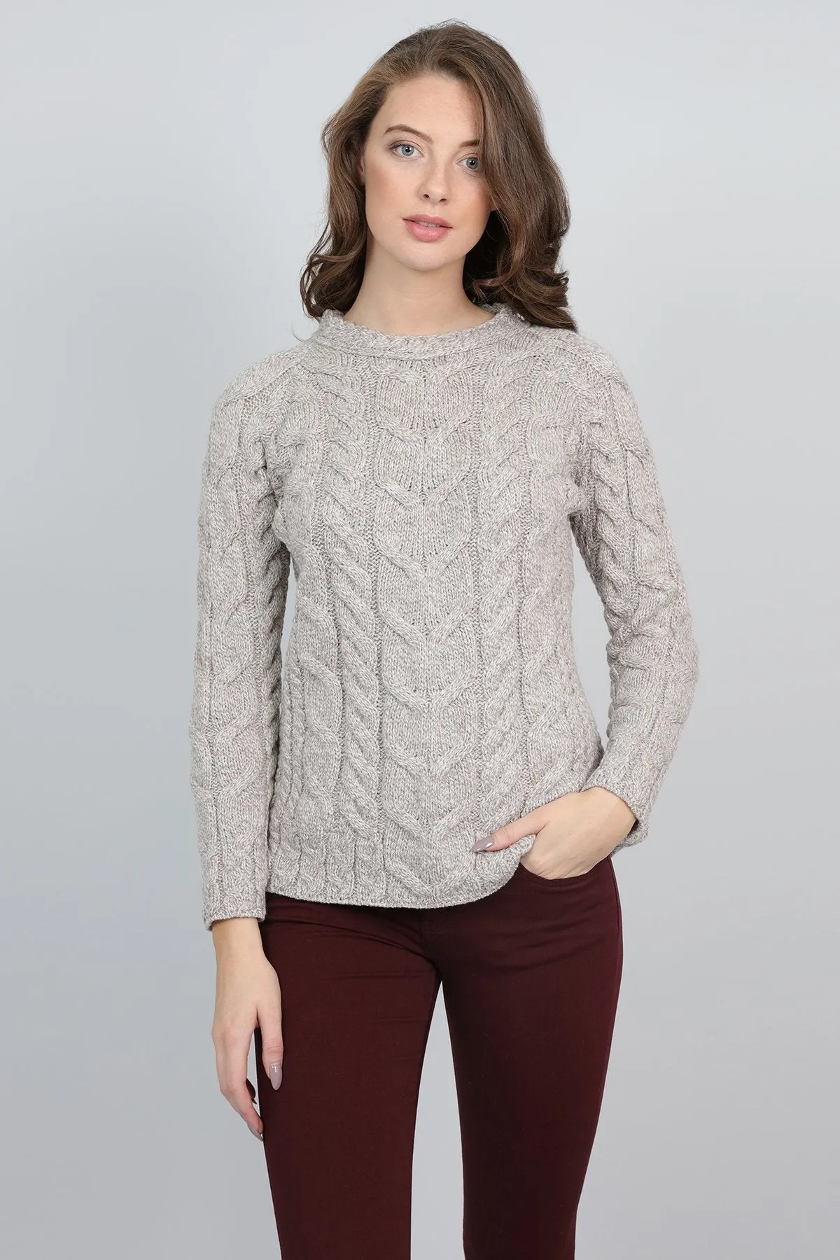 Supersoft Raglan Sweater in Wicker